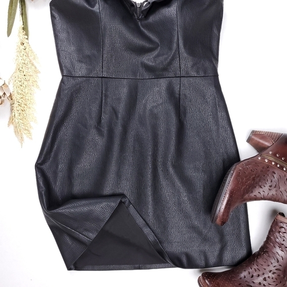 Saylor Anthropologie Rayon Blend Sweetheart Dress Size Med - Picture 3 of 16